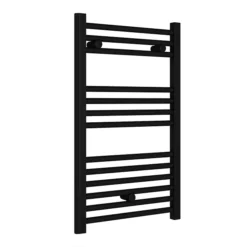 Toreno Black W500 X H800mm Heated Towel Rail