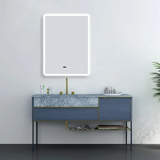 Toreno 600 X 800mm LED Bluetooth Mirror Incl. Shaver Socket + Anti-Fog - Image 5