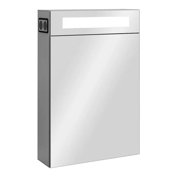 Toreno 400x600mm LED Illuminated Mirror Cabinet Inc. Bluetooth, Infrared Sensor & Shaving Port - Image 2