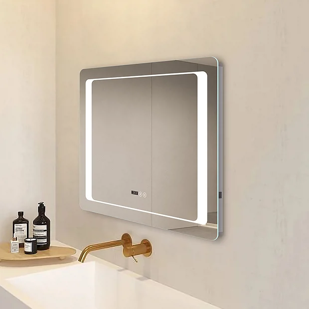 Toreno 800x600mm LED Illuminated Bathroom Mirror Inc. Anti-Fog & Touch Sensor - Image 6