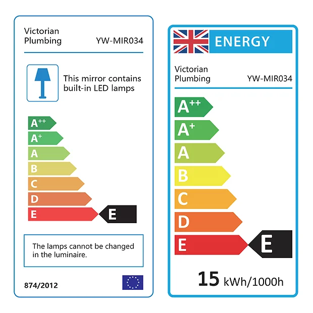 Toreno 500x700mm LED Illuminated Mirror Inc. Touch Sensor - Image 4