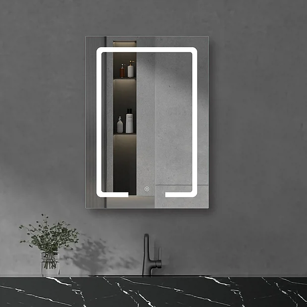 Toreno 500x700mm LED Illuminated Mirror Inc. Touch Sensor - Image 2