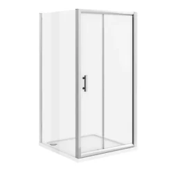 Toreno 8mm 1000 X 1000mm Square Sliding Door Large Shower Enclosure - Easy Fit