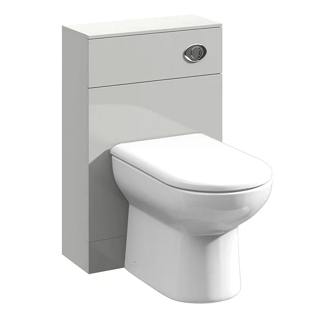 Toreno Light Grey 500x200mm WC Unit Only - Image 2