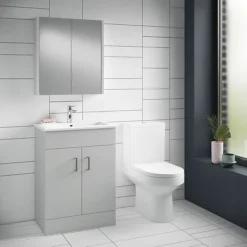 Toreno Light Grey 600mm Modern Vanity Unit