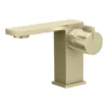 Toreno Casa Mono Basin Mixer Tap Brushed Brass