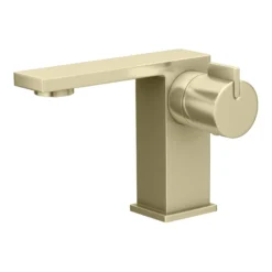 Toreno Casa Mono Basin Mixer Tap Brushed Brass