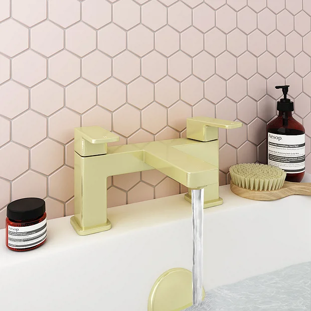 Toreno Modern Brushed Brass Bath Filler Tap - Image 2