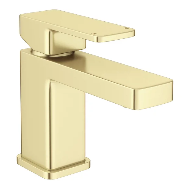 Toreno Modern Brushed Brass Basin Mono Mixer Tap - Image 2