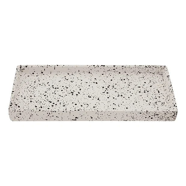 Toreno Concrete Rectangular Bathroom Accessories Tray - Image 2