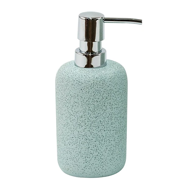 Toreno Duck Egg Terrazzo-Effect Polyresin Liquid Soap Dispenser